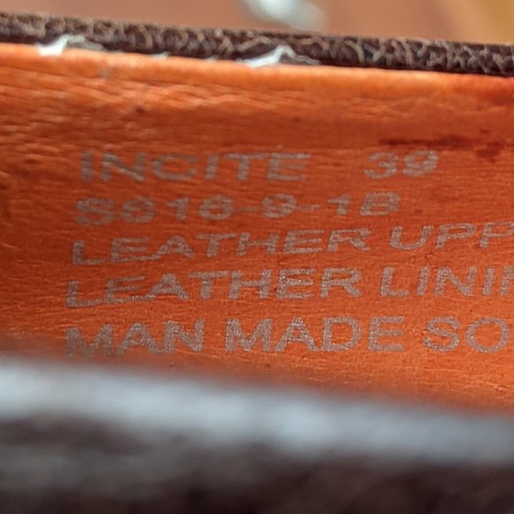 Miz Mooz Brown Slipon Mini Wedges Size 39 - Picture 7 of 7